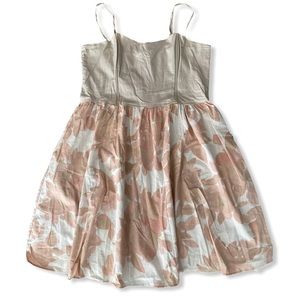 🟢 H&M Cute Pale Pink Floral Dress